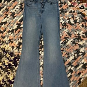 Hollister Light Wash Flare Jeans Size 10R W30R